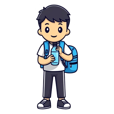 aesthetic college student water bottle sticker