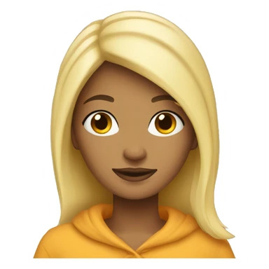 Blonde girl cozy sticker