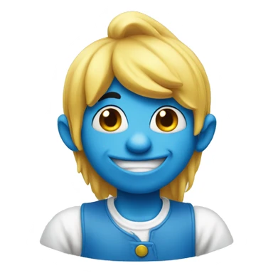 smurf emoji sticker
