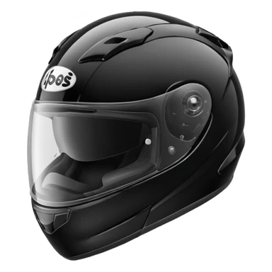 Sport bike Motorcycle helmet black  sticker