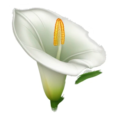 Peace lilies flower sticker