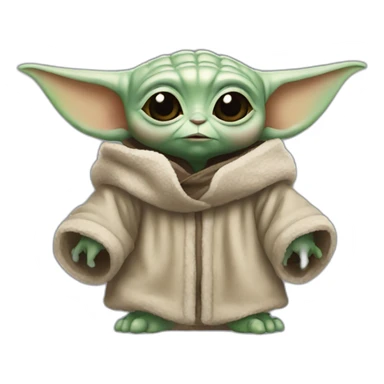 Grogu baby yoda sticker