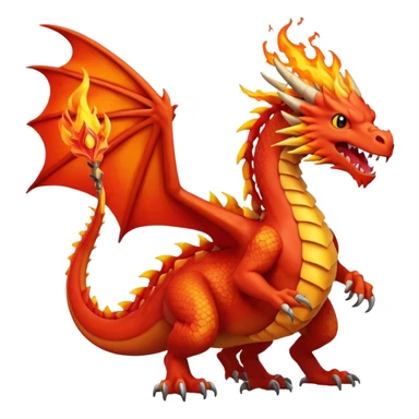 Red pokemon dragon  sticker