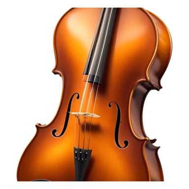 Cinematic Realistic Cello, deep brown polished wood, elegant f-holes creating contrast, warm golden light reflecting off its curves, glowing with depth and a rich musical resonance. sticker
