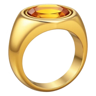 Aesthetic Engagement gold ring emoji flipped with right  sticker
