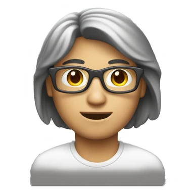 una persona programando en Mac sticker