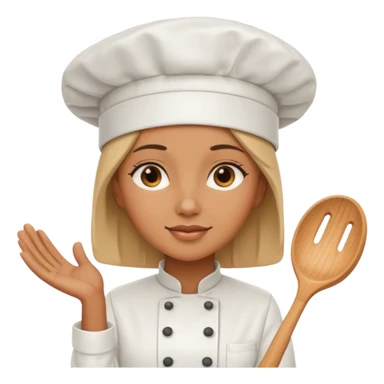 woman wearing chef hat sticker