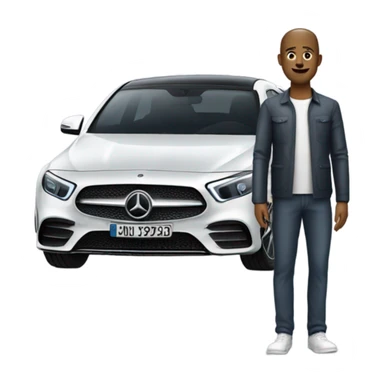 Matt with Mercedes eqe  sticker