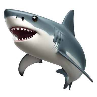 Full body shark on four legs sticker