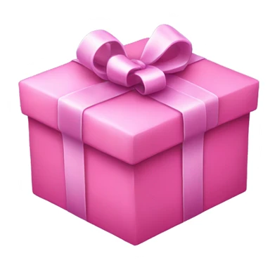 pink christmas present sticker