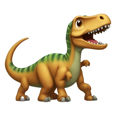 Dino typing sticker
