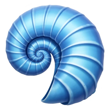 Concha do mar azul  sticker