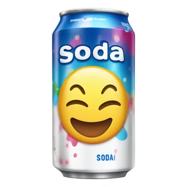 Can of soda sticker