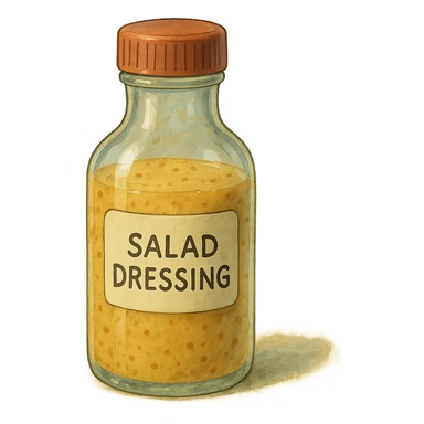 salad dressing bottle sticker