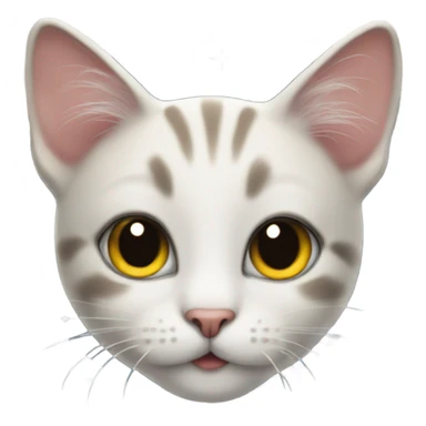 A cute cat on the moon  sticker