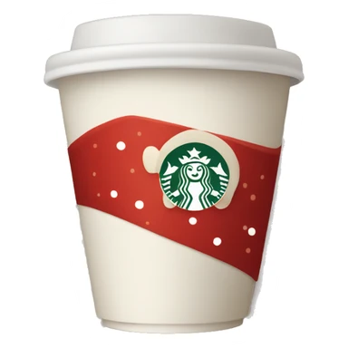 Starbucks holiday red cup sticker