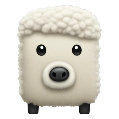 fridge made of sheephair sticker