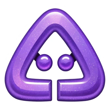 Purple Glitter Symbol of Manager sticker
