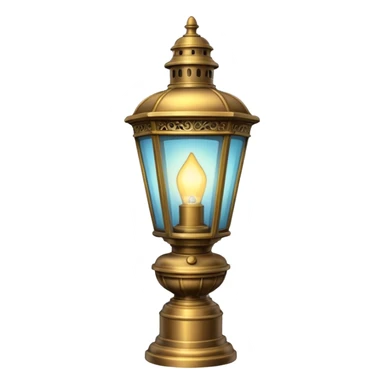 victorian gas lamp with holder sticker