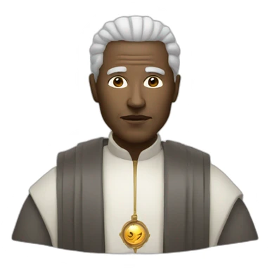 spiritual leader in futurist style sticker