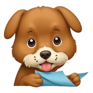 Dog eat homework sticker