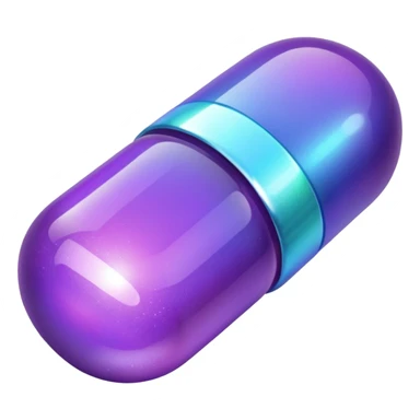 glitter purple medicine sticker