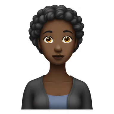 Black girl shrugging shoulders  sticker