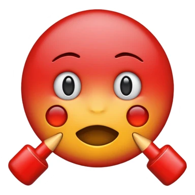 Red prohibited emoji sticker