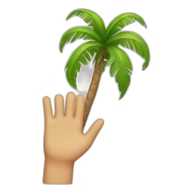 Palm face sticker