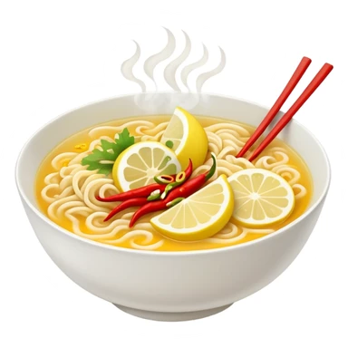 Ramen with lemon and chili  sticker