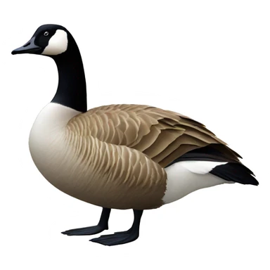 Golden Canada goose sticker