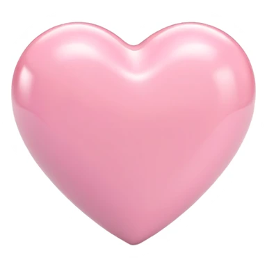 light pink heart sticker