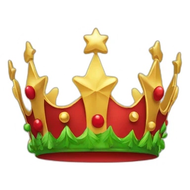 big christmas Crown sticker