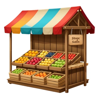 Street Market Stall
 sticker