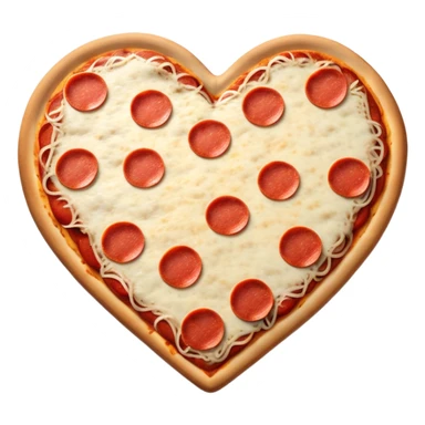 heart pizza sticker