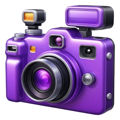 Glitter Hot Camera Purple sticker