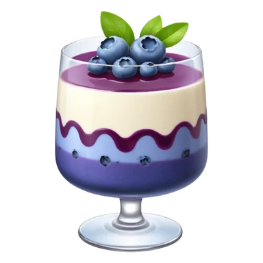 Blueberry pannacotta sticker