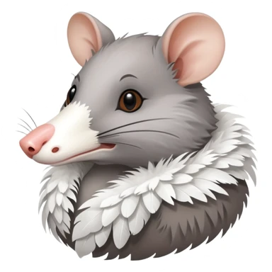 A rat, a goose, and a possum  sticker