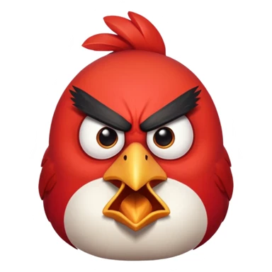 the killer angry bird red sticker