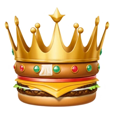 Burger King crown sticker