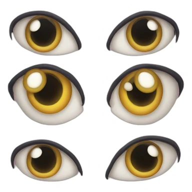 Creepy eyes sticker