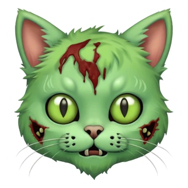 cute zombie cat sticker