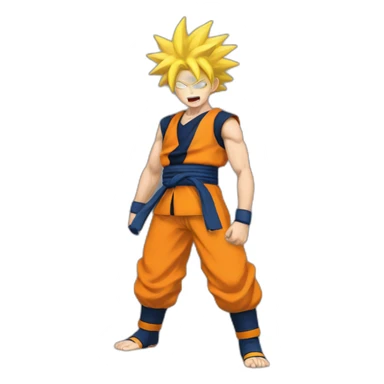 sangoku fusioned with naruto sticker