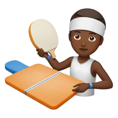 Ping pong pad with bandages sticker