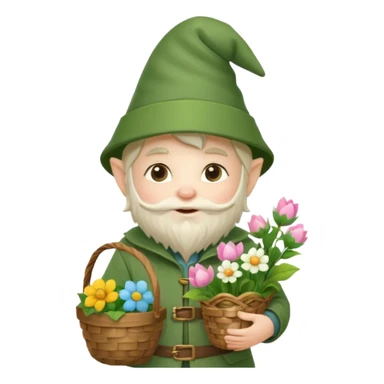 Spring gnome sticker