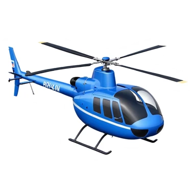 Robinson R44 - Robinson Helicopter Company (Model Year: 2021) (Iconic colour: Blue) sticker