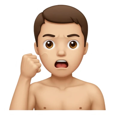 A person that is shocked/ suprised and has their hand in a fist over their mouth sticker