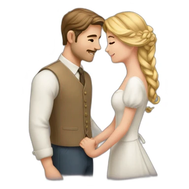 2 amoureux de la même couleur sticker