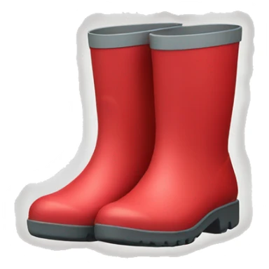 Red rain boots sticker