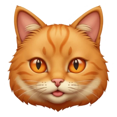 Cat with squinting eyes and pursed lips sticker